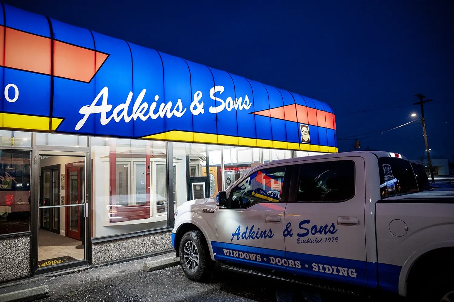 The Adkins & Sons storefront on Dix Toledo Road in Southgate