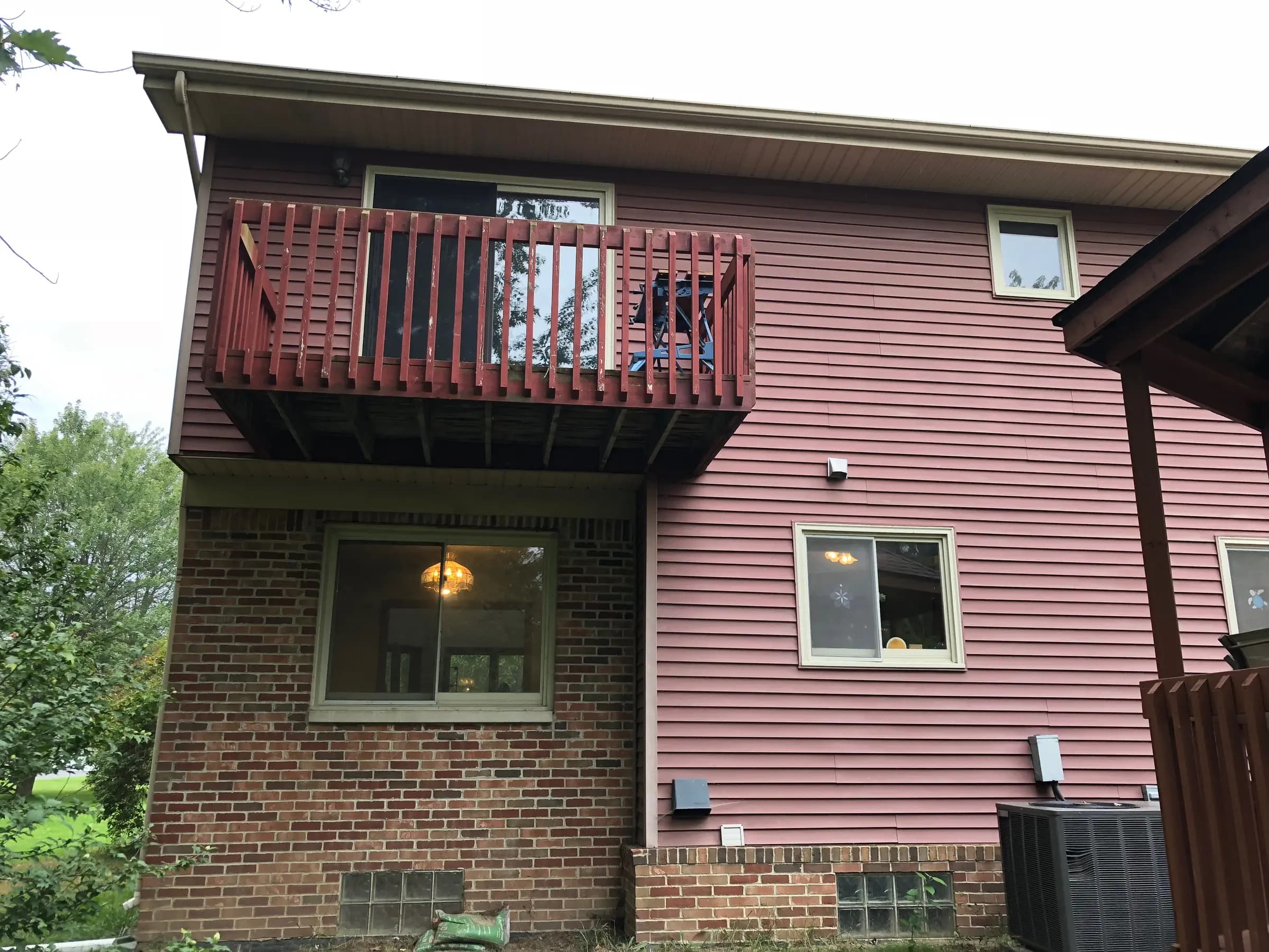 Two-storey home with newly fitted windows