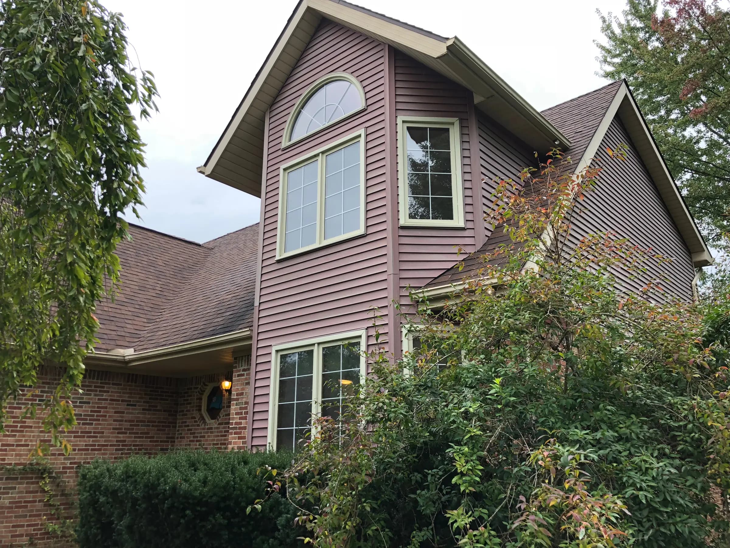 Two-storey home after a full exterior job