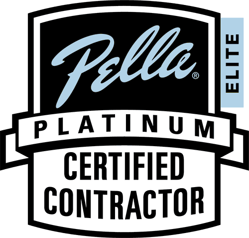 Pella Platinum Elite Certified Contractor badge