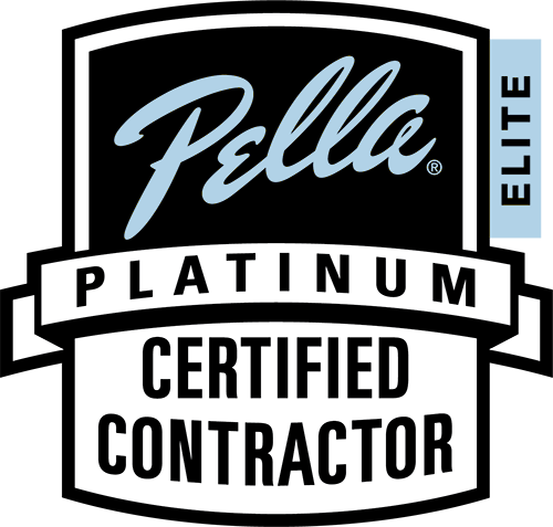 Pella Platinum Elite Certified Contractor badge